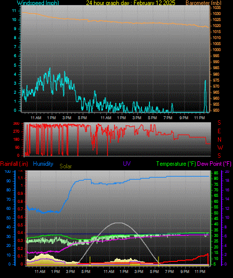 24 Hour Graph for Day 12