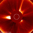 Latest LASCO C2 image of the Sun