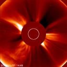 Latest LASCO C2 image of the Sun