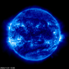 Click for time-lapse image of the sun